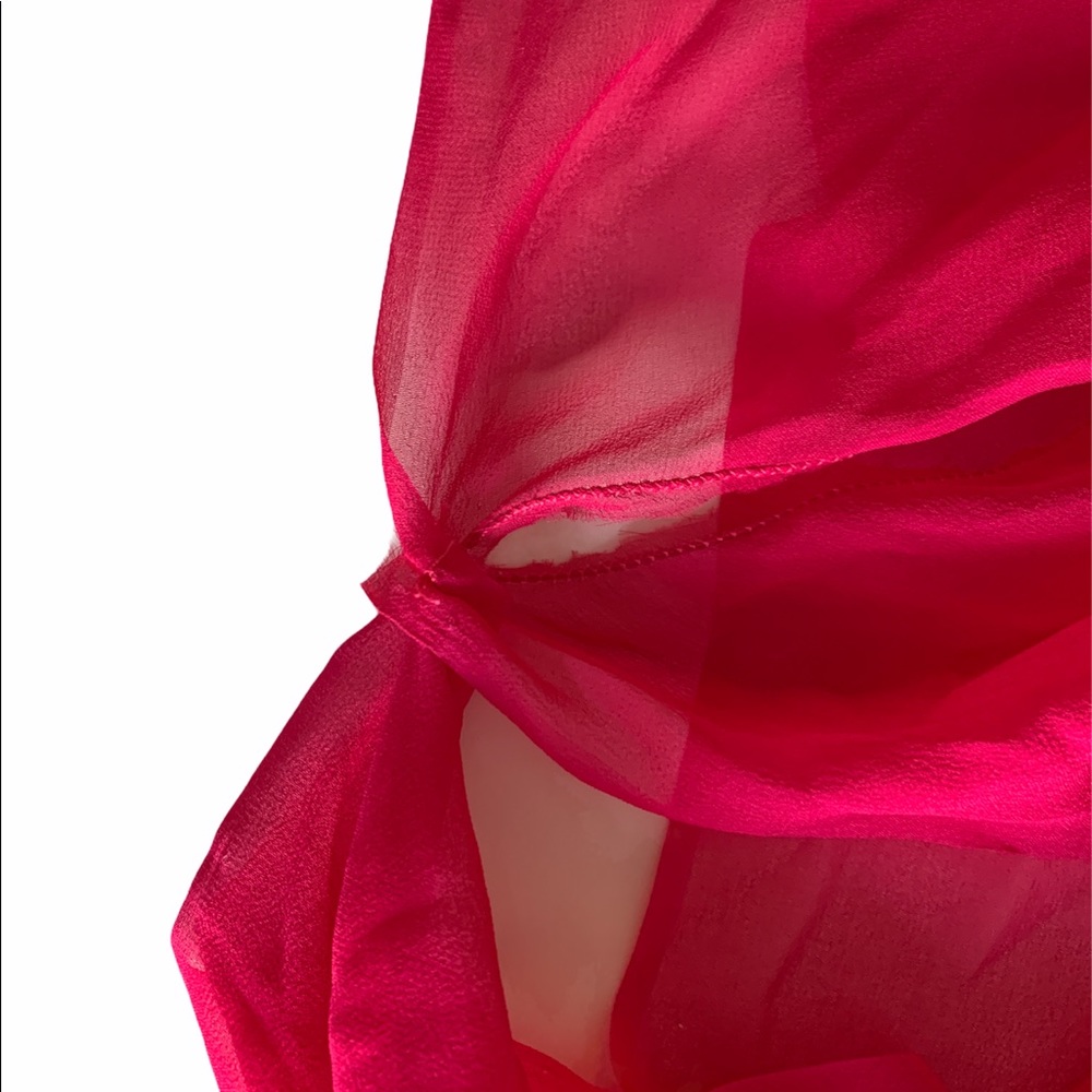 Bathing-suit cover up in silk chiffon size Small - Picture 8 of 9